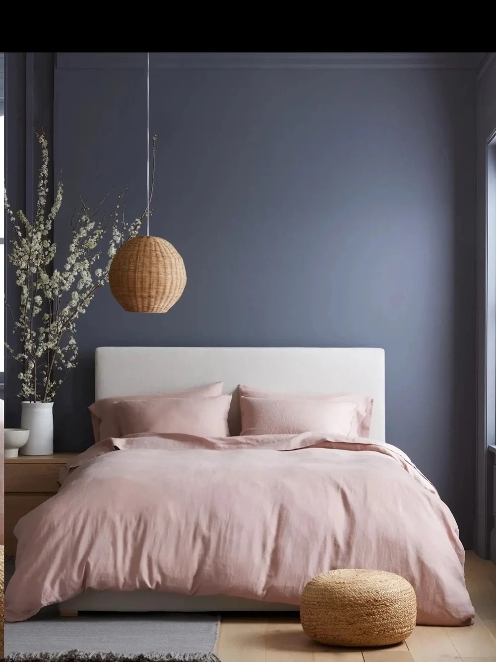 New! Quince European Linen Duvet Cover, Mauve, Full/Queen, MSRP $220